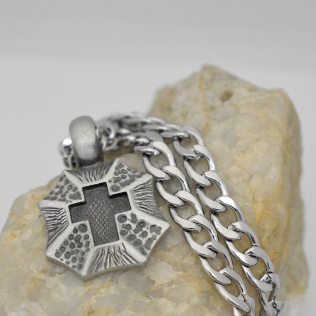cross pewter sheild mens necklace.jpg